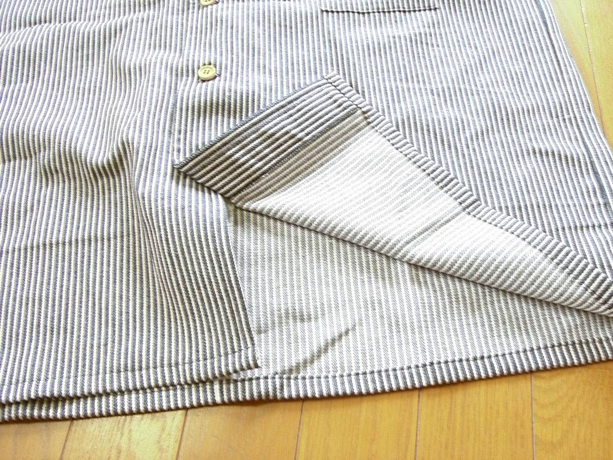 * handmade * Hickory festival shirt extra-large (3L~4L) new goods free postage equipped 