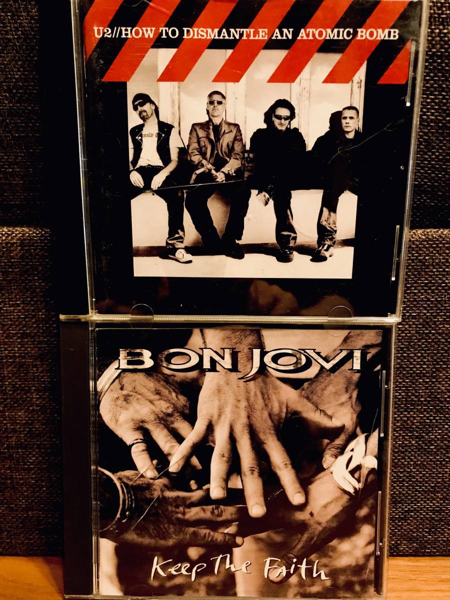 送料無料　BONJOVI 2枚　U2 2枚　洋楽CD4枚セット