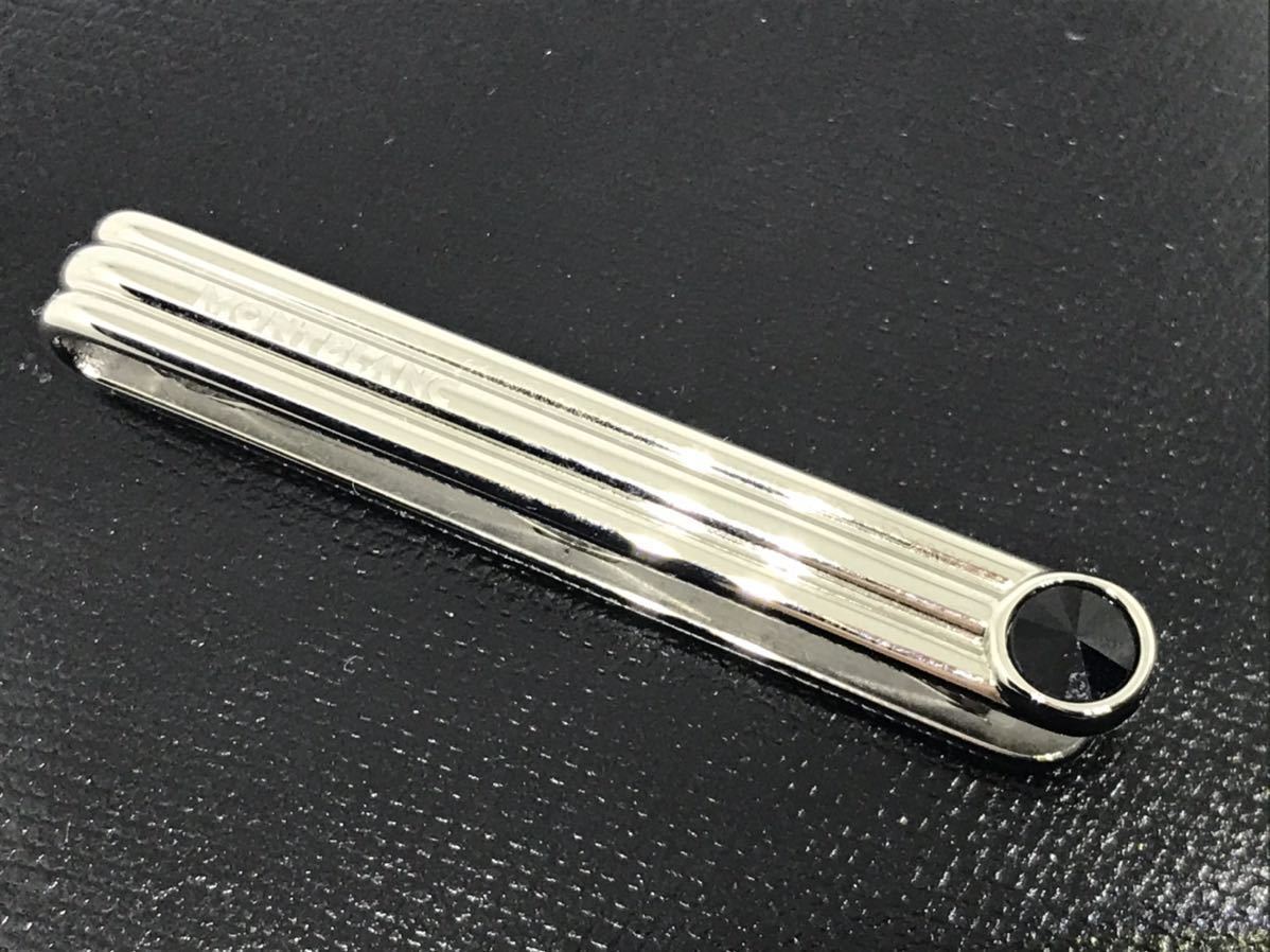 モンブラン 箱付き オニキス ストライプ ネクタイピン タイピン モンブラン 箱付き オニキス ストライプ ネクタイピン タイピン
