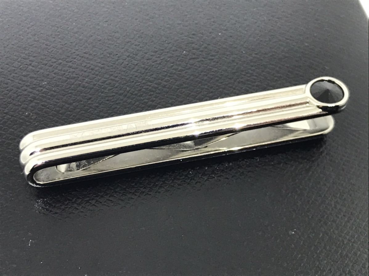 モンブラン 箱付き オニキス ストライプ ネクタイピン タイピン モンブラン 箱付き オニキス ストライプ ネクタイピン タイピン