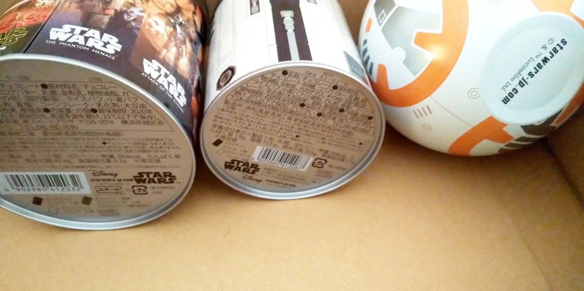 スターウォーズ 空き缶 3点セット BB-8 R2-D2 小物入れ お菓子 スターウォーズ 空き缶 3点セット BB-8 R2-D2 小物入れ お菓子