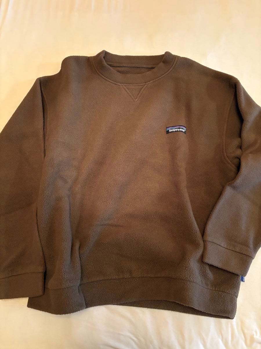 90s supreme patagonia logo fleece crew L|Yahoo!フリマ(旧 90s supreme patagonia logo fleece crew L|Yahoo!フリマ(旧