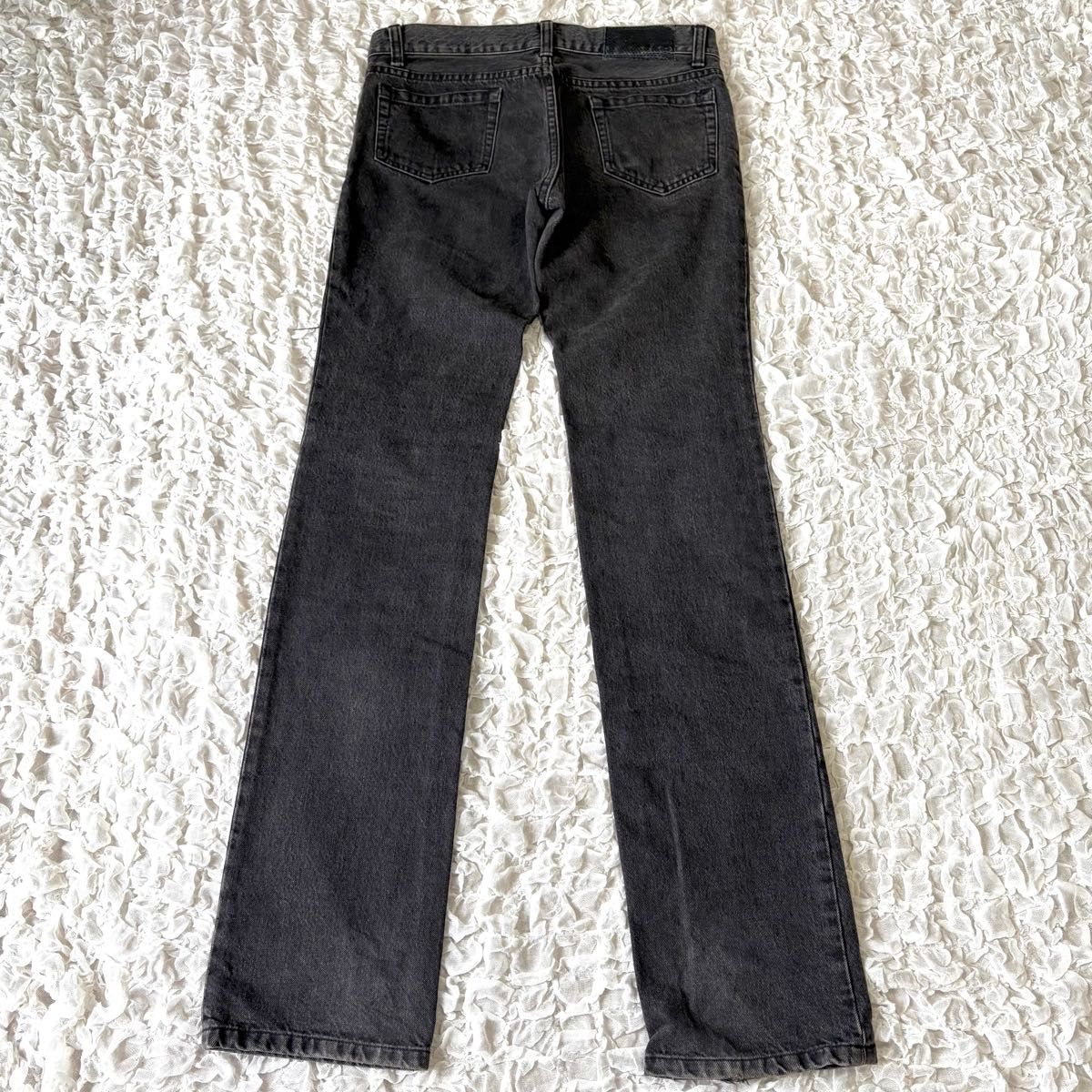 希少 5351プールオム ダメージ加工 ブラックフレアデニムパンツ 希少 5351プールオム ダメージ加工 ブラックフレアデニムパンツ