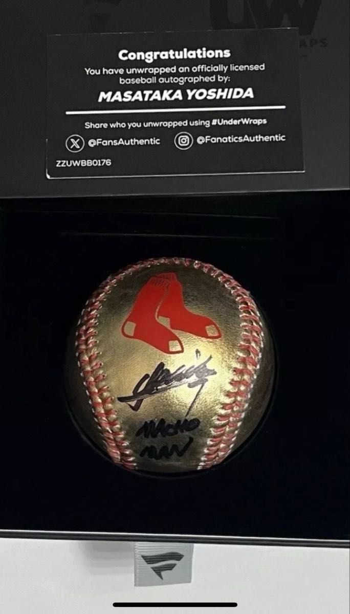 早い者勝ち 貴重品 MLB 吉田正尚 サイン ボール macho man 直筆 早い者勝ち 貴重品 MLB 吉田正尚 サイン ボール macho man 直筆