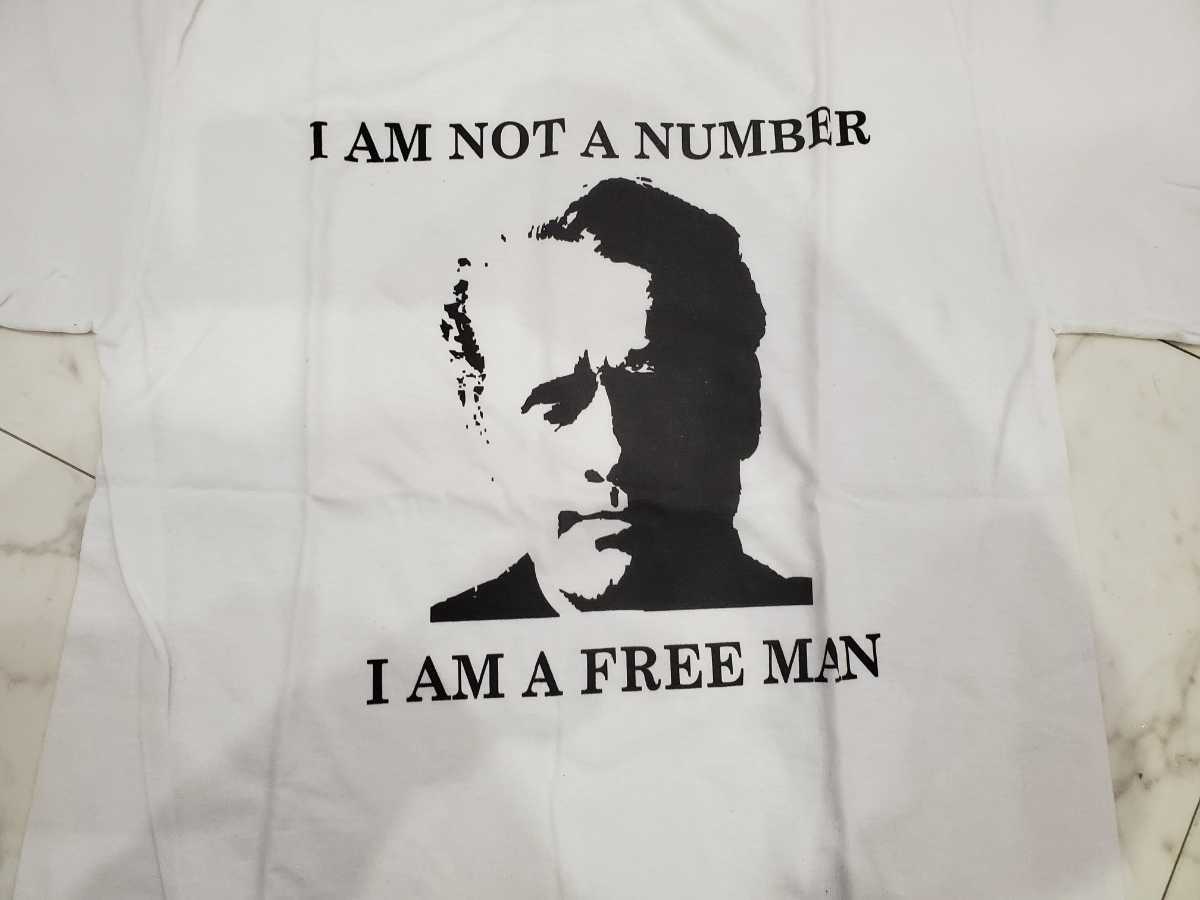 プリズナーNo.6☆I AM A FREE MAN☆Tシャツ☆新品☆Mサイズ☆白ホワイト_画像2
