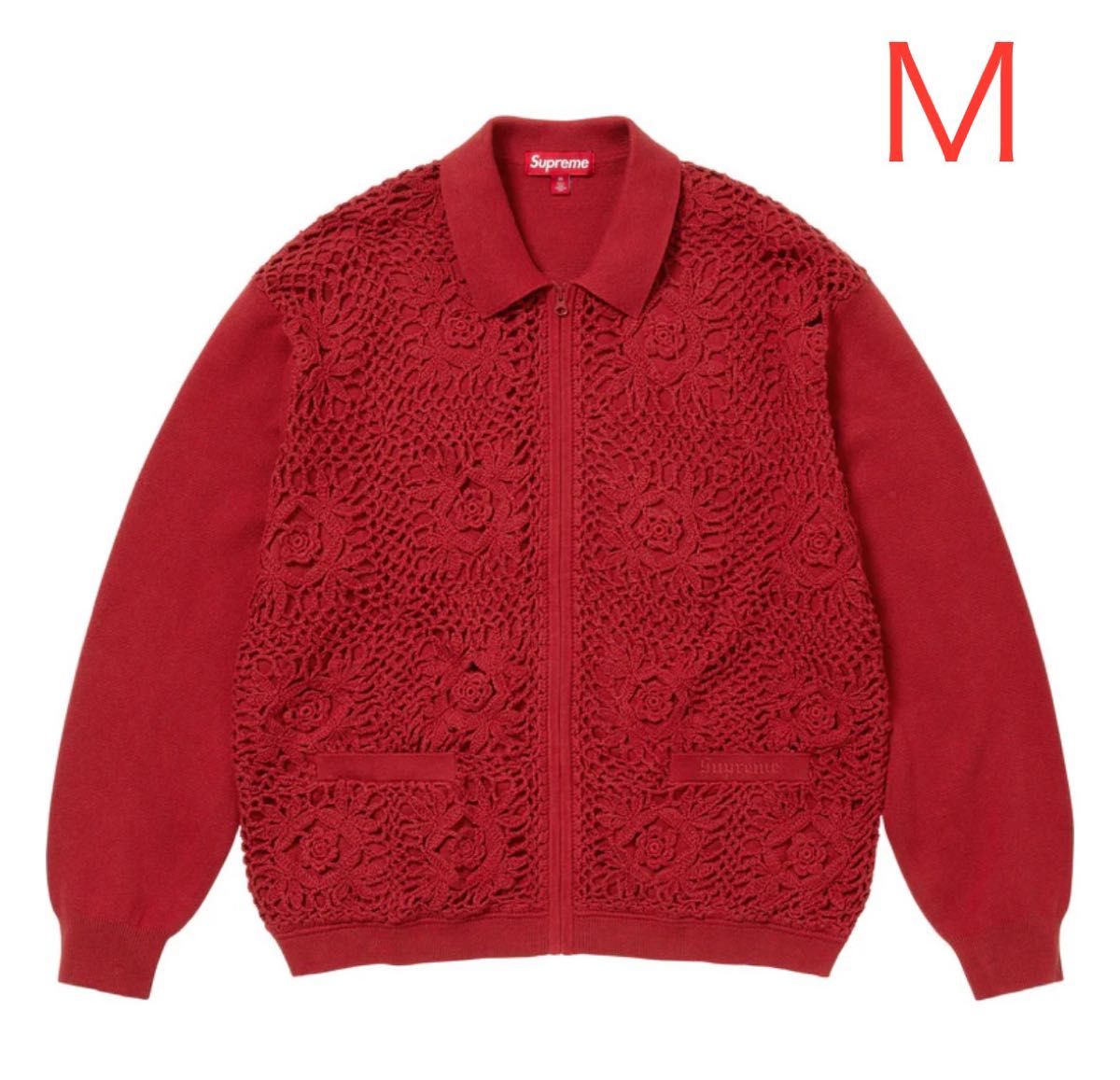 Supreme Crochet Zip Up Cardigan Dark Red|Yahoo!フリマ(旧 Supreme Crochet Zip Up Cardigan Dark Red|Yahoo!フリマ(旧