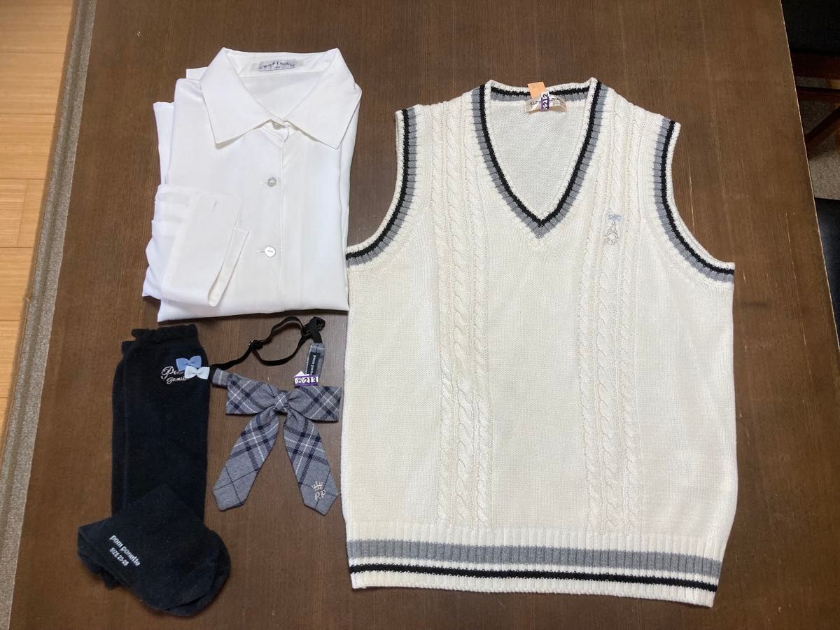 美品)ポンポネットジュニア 卒服6点セット 160 ジャケット 美品)ポンポネットジュニア 卒服6点セット 160 ジャケット