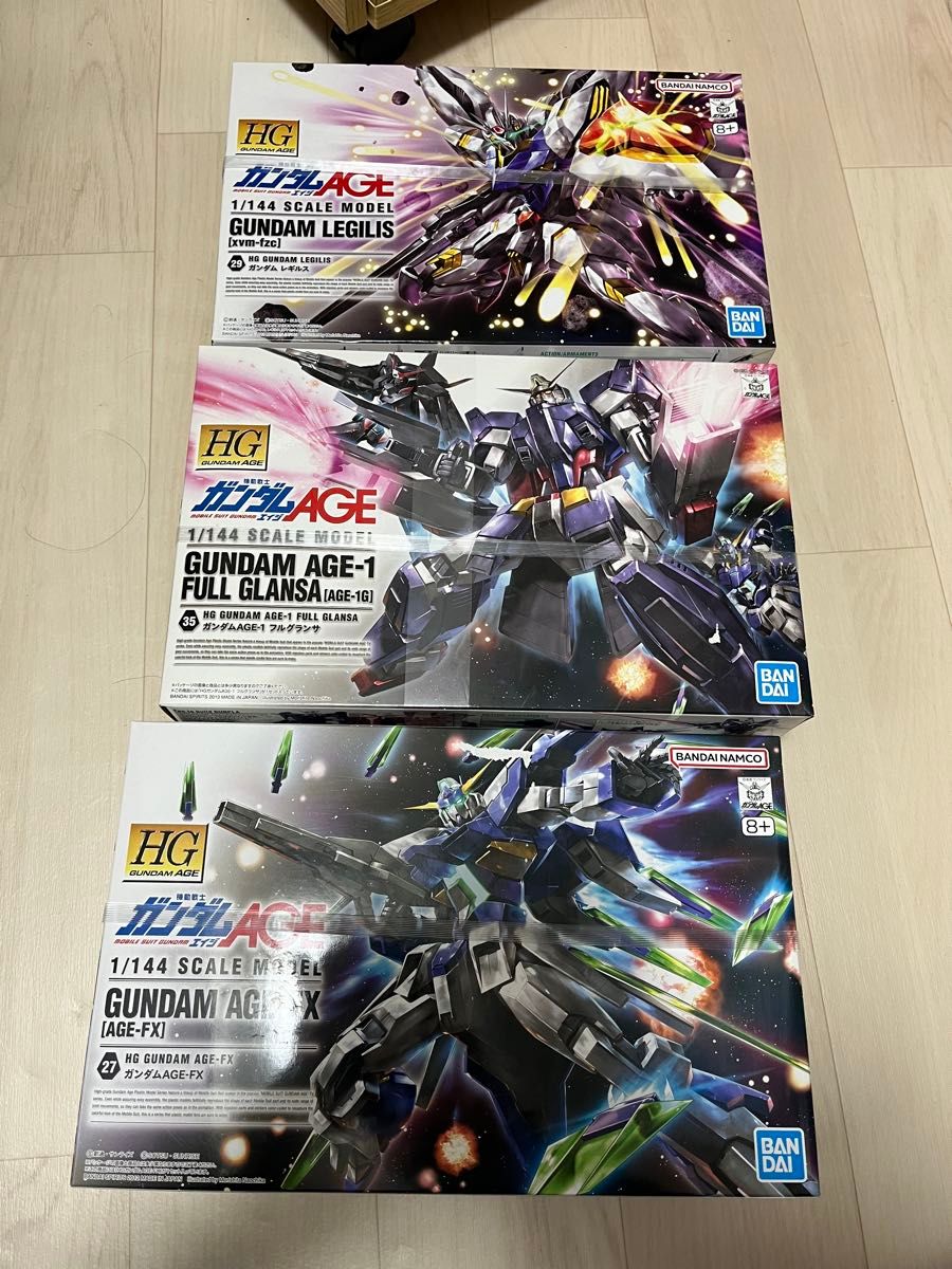 ガンダムAGEプラモデル3点セット