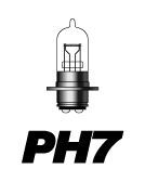 ヘッドライトバルブ■PH7 12V 18/18w スタンダードハロゲン■BW'S（初代） M＆H マツシマ バイク用_画像1
