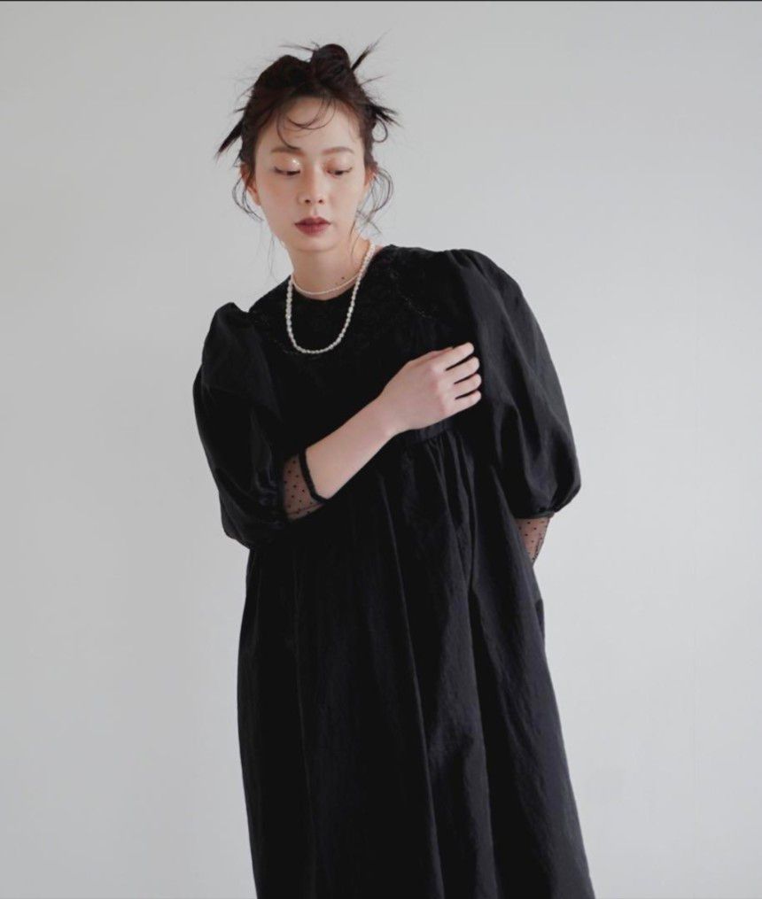 kaene(カエン) ドレス 2wayオフショルドレス ブラック kaene(カエン) ドレス 2wayオフショルドレス ブラック