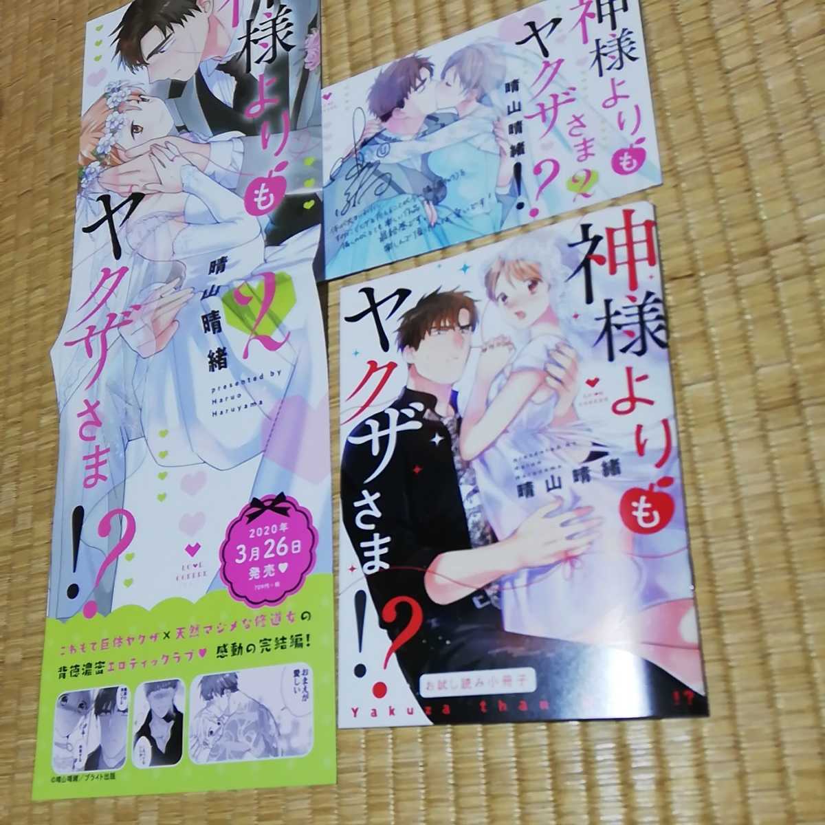 神様よりもヤクザさま2ミニポスターPOP冊子3点_画像2