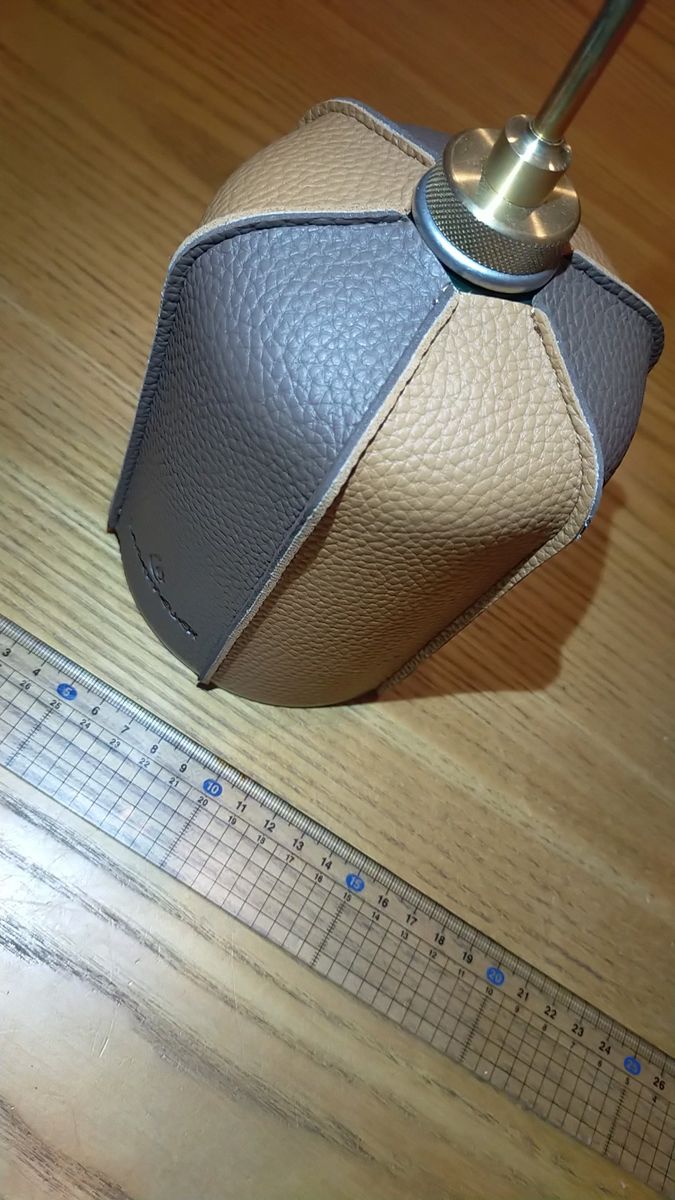 OD缶 カバー ガス缶カバー PU レザー 500 ブラウン ツートンカラー 未使用