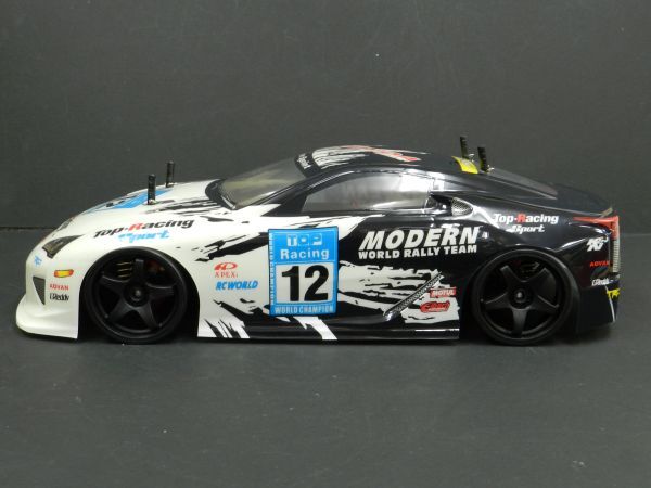 ☆スペアボディー付☆ 2.4GHz 1/10 ドリフトラジコンカー Lexus レクサス LFA タイプ【ターボ機(jī)能付き?涂裝済み完成品?フルセット】