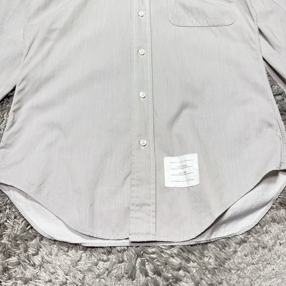 Thom Browne トムブラウン メンズ ストライプ クレリックカラー Thom Browne トムブラウン メンズ ストライプ クレリックカラー
