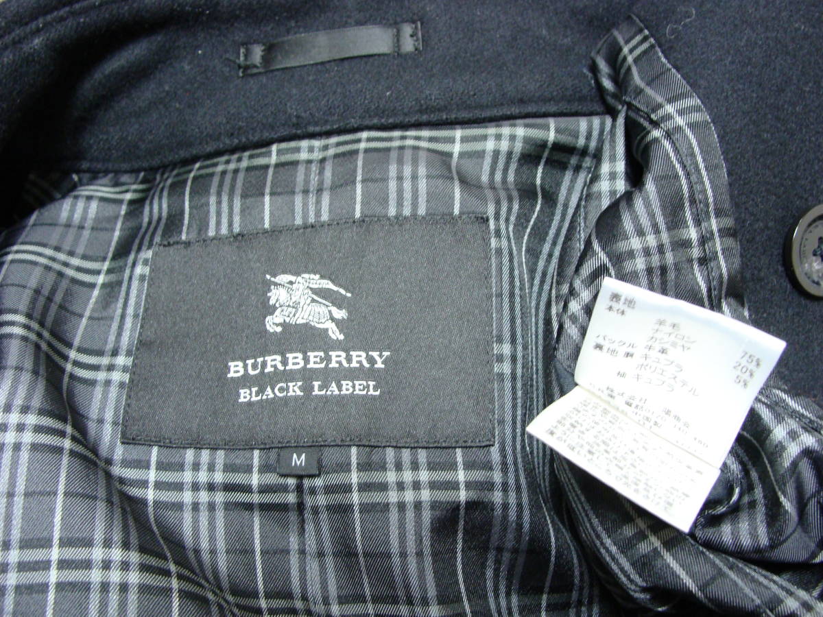 BURBERRY Burberry Black Label * metal кнопка melt n шерсть Napoleon пальто жакет 