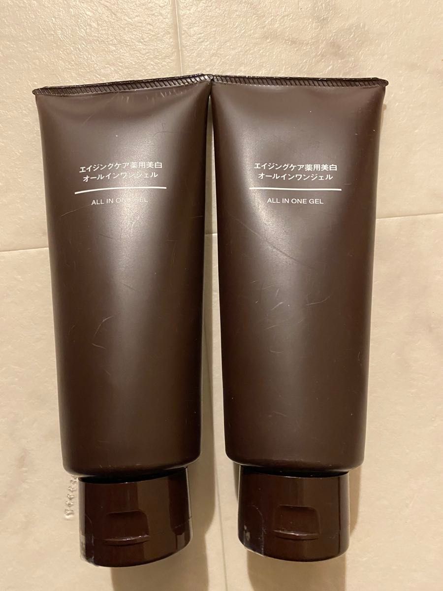 新品 無印良品 エイジングケア薬用美白オールインワンジェル 200g×2本 MUJI 大容量