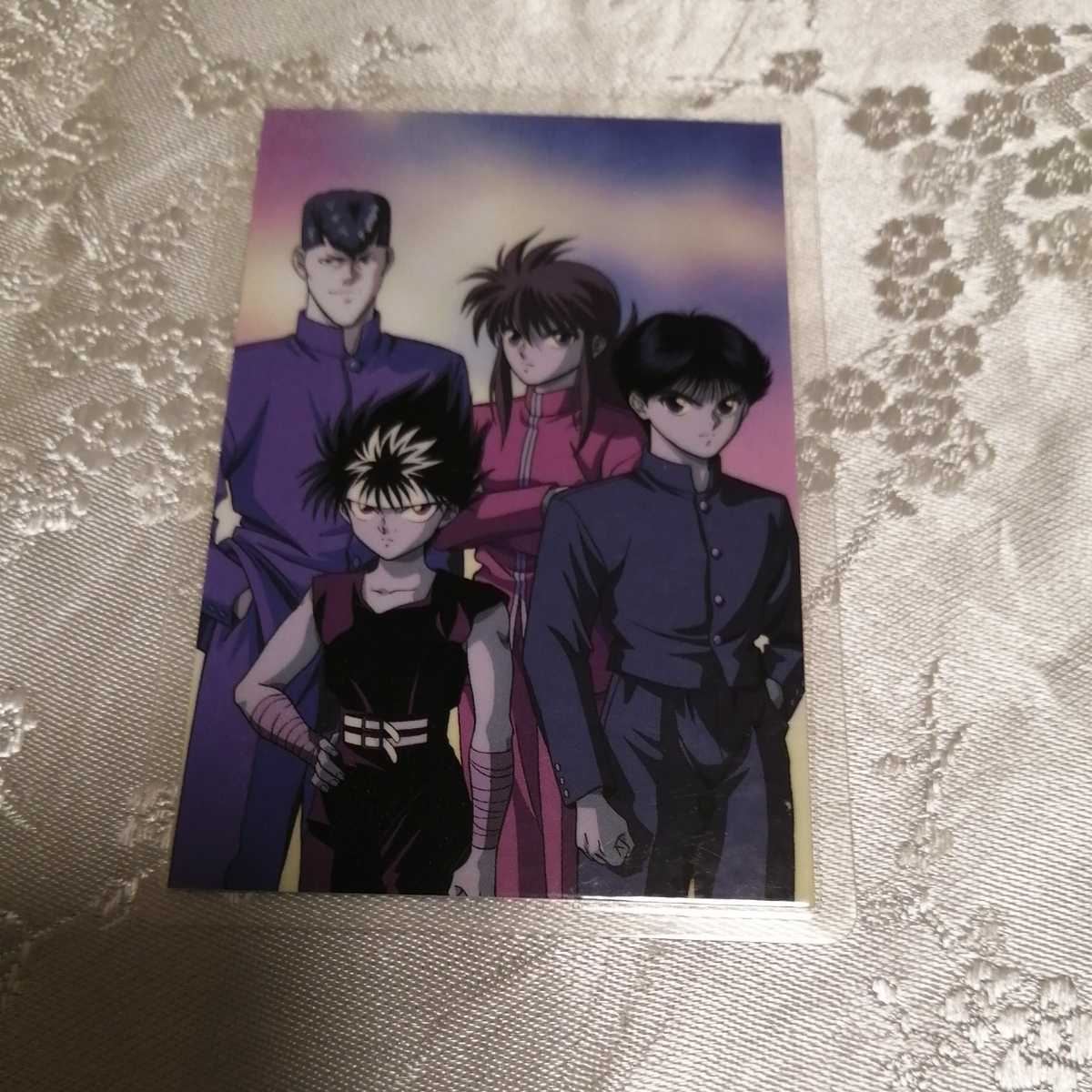 幽☆遊☆白書 幽遊白書 カード 桑原 蔵馬 幽助 飛影 ブロマイド 販売販促品 幽遊白書 ヒーローコレクション カード キラ アマダ 幽助 飛影 桑原 キャラクターグッズ