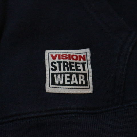 美品 VISION STREETWEAR スウェット パーカー M ネイビー フーディ ヴィジョン ストリートウェア スケート_画像6