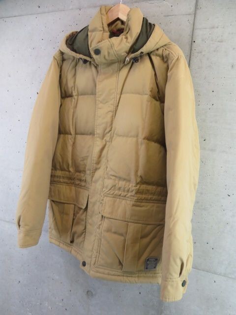 0130b12◆最強(qiáng)ダウン◆Eddie Bauer エディバウアー フーディ 羽毛ダウンジャケット M/アウトドア/マウンテンパーカー/ベスト/コート　