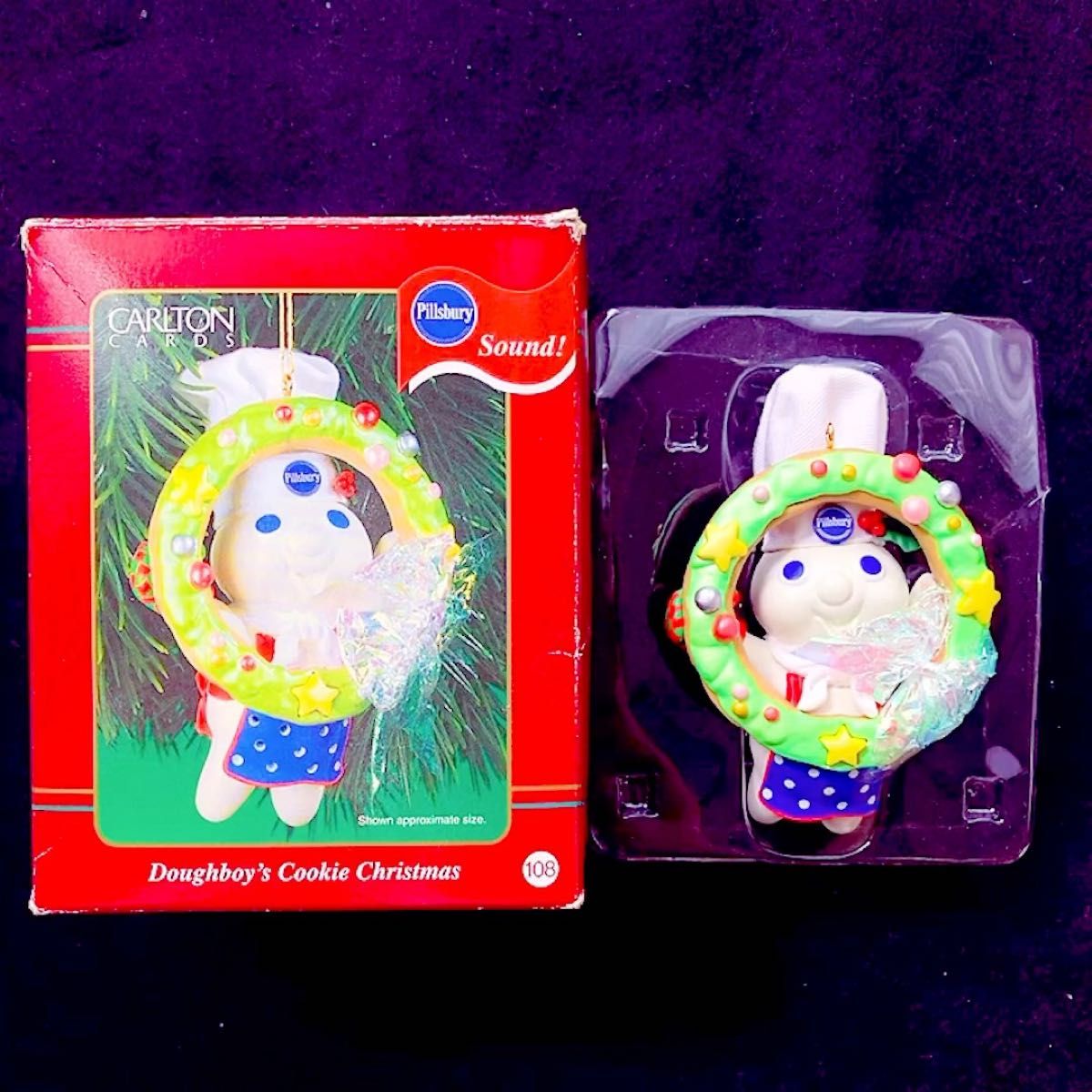 ヴィンテージ Pillsbury Doughboy ドゥボーイ ドゥーボーイ クリスマス オーナメント ビンテージ アメトイ