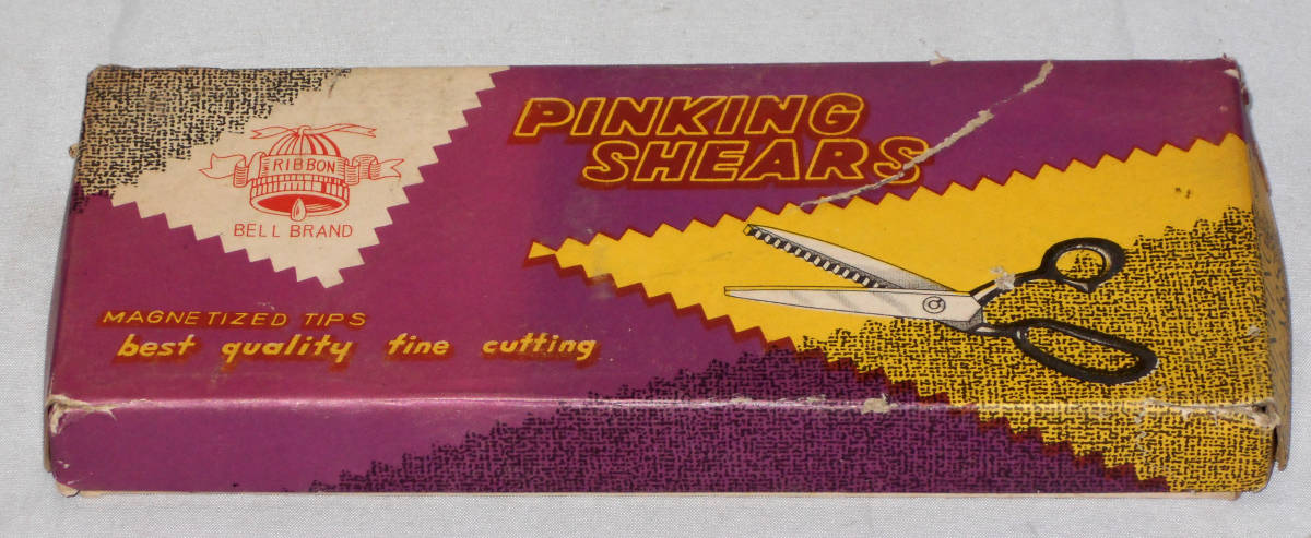  小振り　VINTAGE　BEL BRAND　PINKING　SHEARS　未使用長期保管品　元箱付_画像1