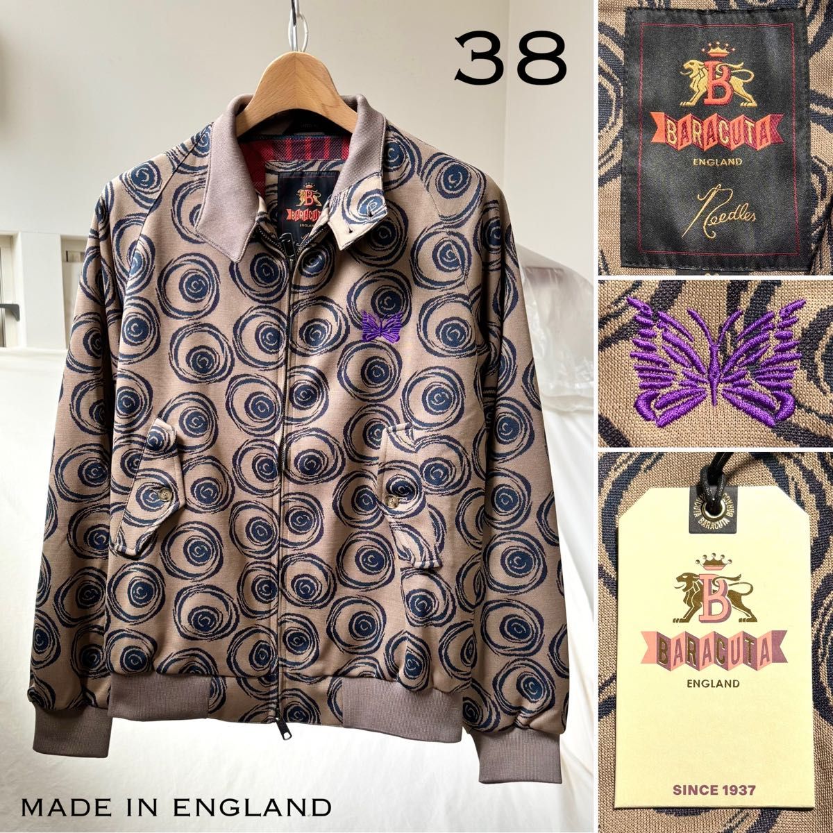 新品 2023SS 英国製 NEEDLES ニードルス BARACUTA バラクータ 新品 2023SS 英国製 NEEDLES ニードルス BARACUTA バラクータ