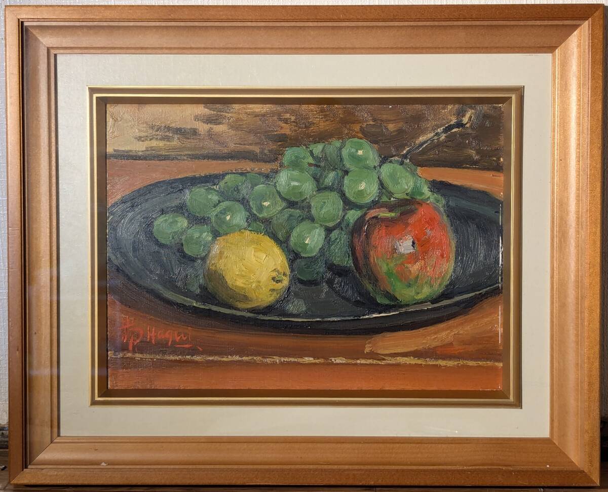 【真作】絵画 萩谷巌 油彩4号 静物画 重厚な筆致の油絵 優雅な一枚 W29 真作】絵画 萩谷巌 油彩4号 静物画 重厚な筆致の油絵 優雅な一枚