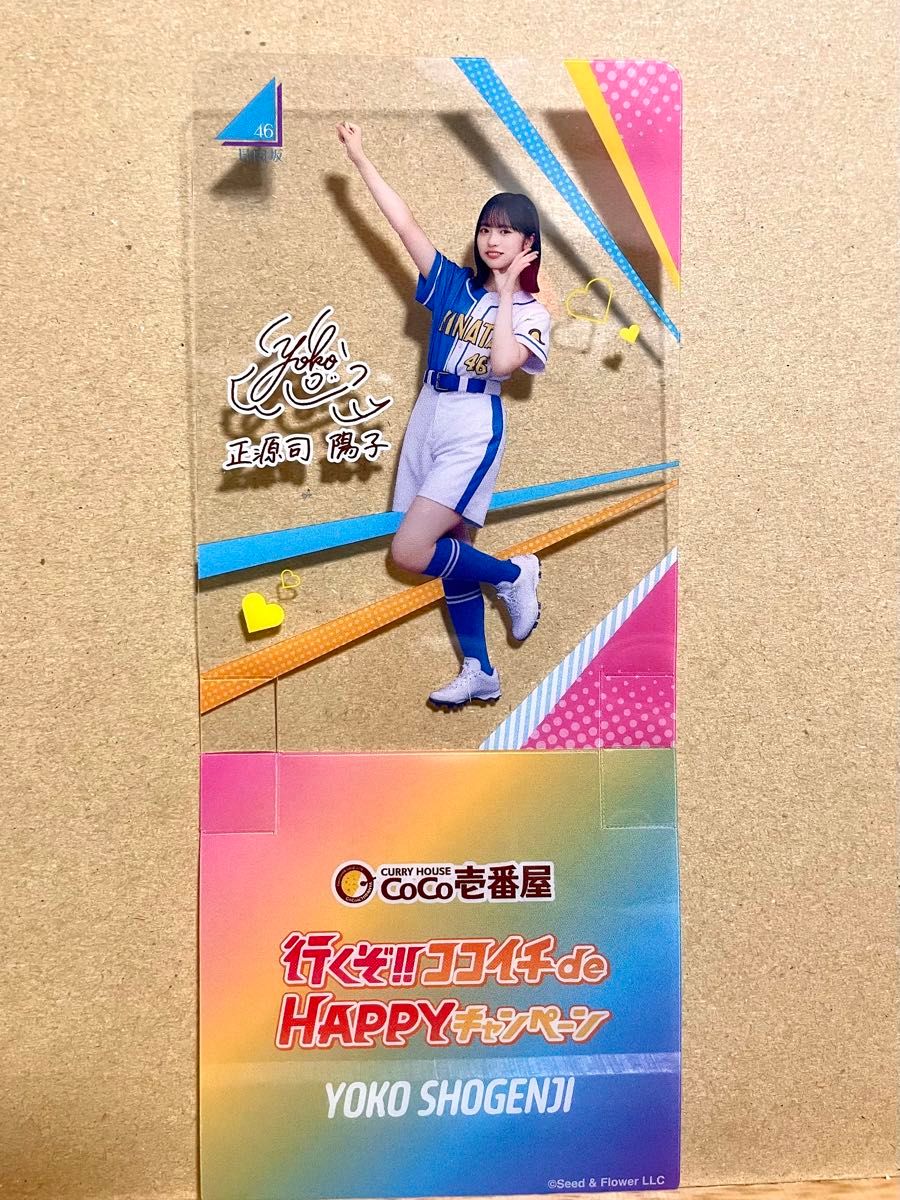 日向坂46 正源司陽子 CoCo壱番屋 クリアスタンド スペシャル 日向坂46 正源司陽子 CoCo壱番屋 クリアスタンド スペシャル