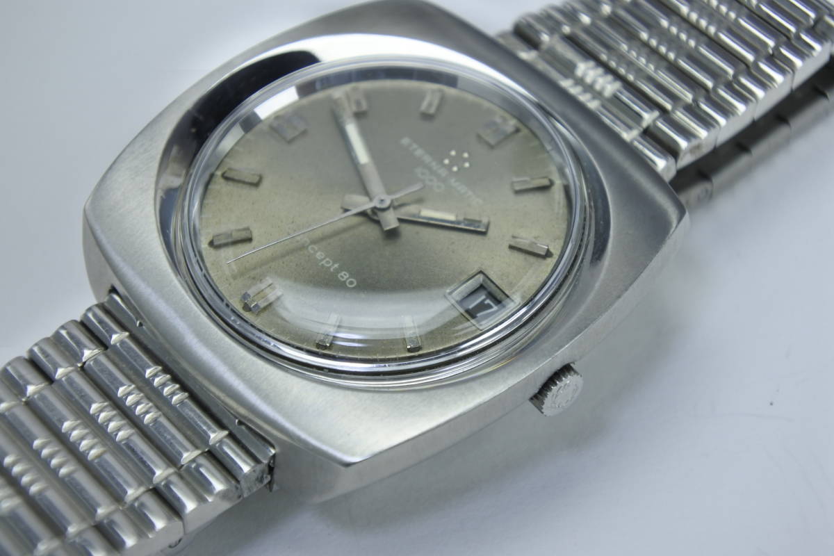 ☆☆☆ 1960年代スイス高級名機 ETERNA MATIC 1000 concept 80 自動巻紳士腕時計　極珍美品_画像7