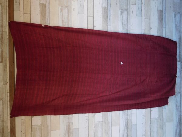 タイ　マッドミー シルクオールドクロス全NO.32 95x172cm 紫　模様シルク細い絹糸　美しい　ｍａｄｍｅｅ　ｐａｓｈｉｎ　パ　シン_画像1