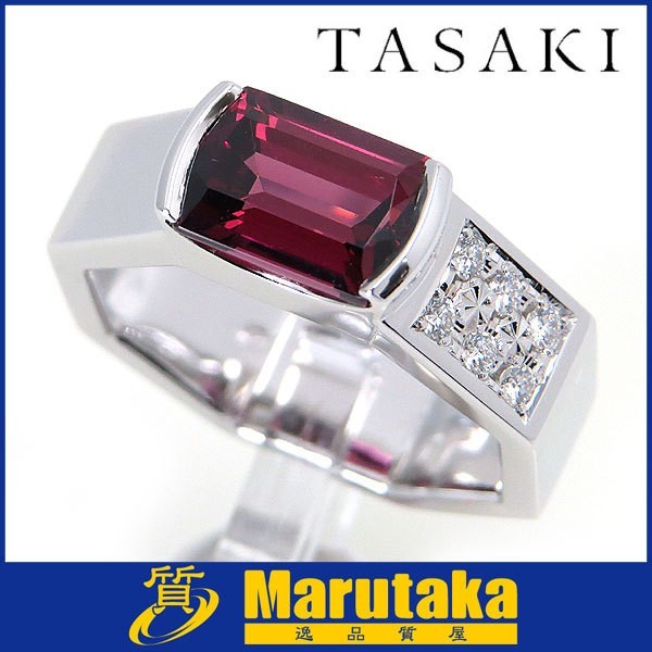 通信セールサイト  ダイヤモンドリング　指輪 0.43ct K18WG タサキ TASAKI リング