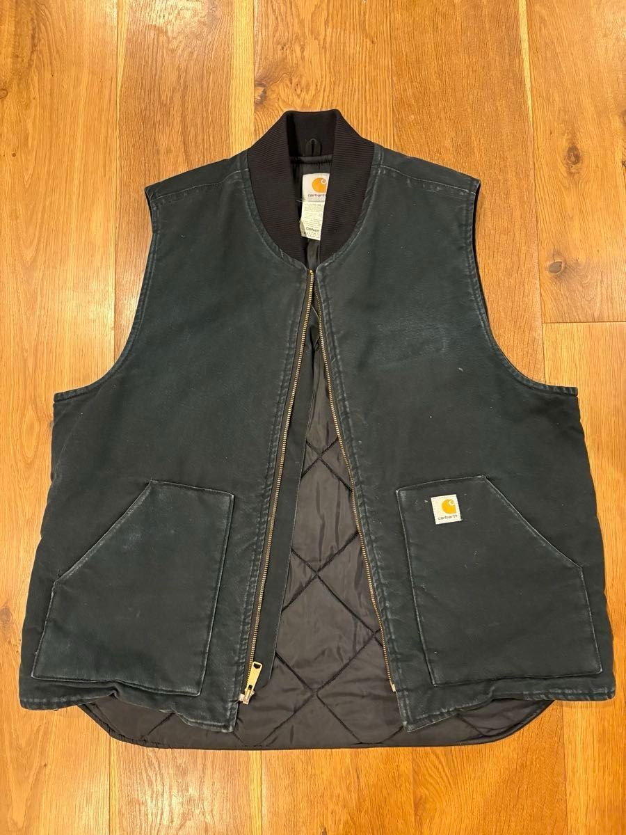 carhartt(カーハート)ダックベスト ブラック XL TALL 雰囲気系 carhartt(カーハート)ダックベスト ブラック XL TALL 雰囲気系