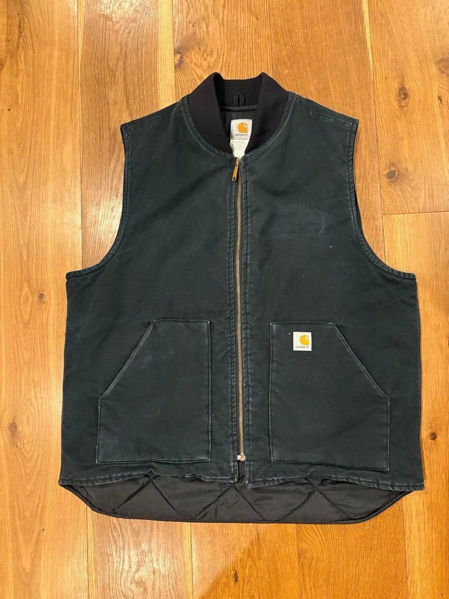 carhartt(カーハート)ダックベスト ブラック XL TALL 雰囲気系 carhartt(カーハート)ダックベスト ブラック XL TALL 雰囲気系