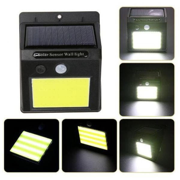 【送料無料】センサー付き ソーラーライト 48個 COB LED使用 人感ソーラーライト自動充電 屋外照明 防水 センサーライト_画像7