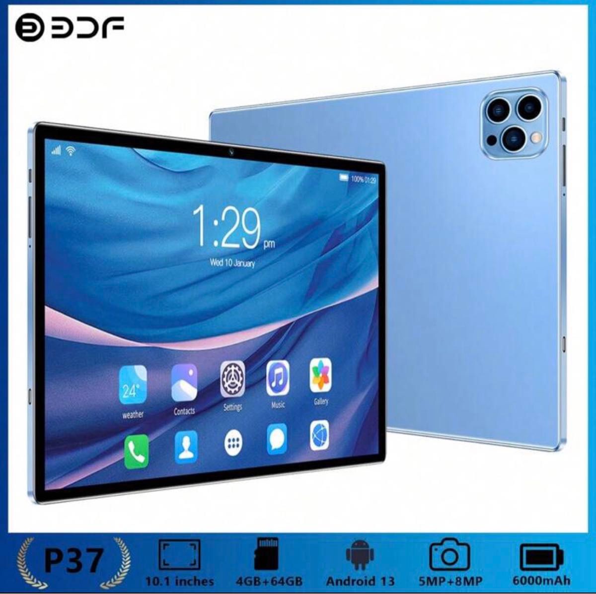 新品未開封 BDF P38 Androidタブレット4GB RAM + 64GB ROM / 10 新品未開封 BDF P38 Androidタブレット4GB RAM + 64GB ROM / 10