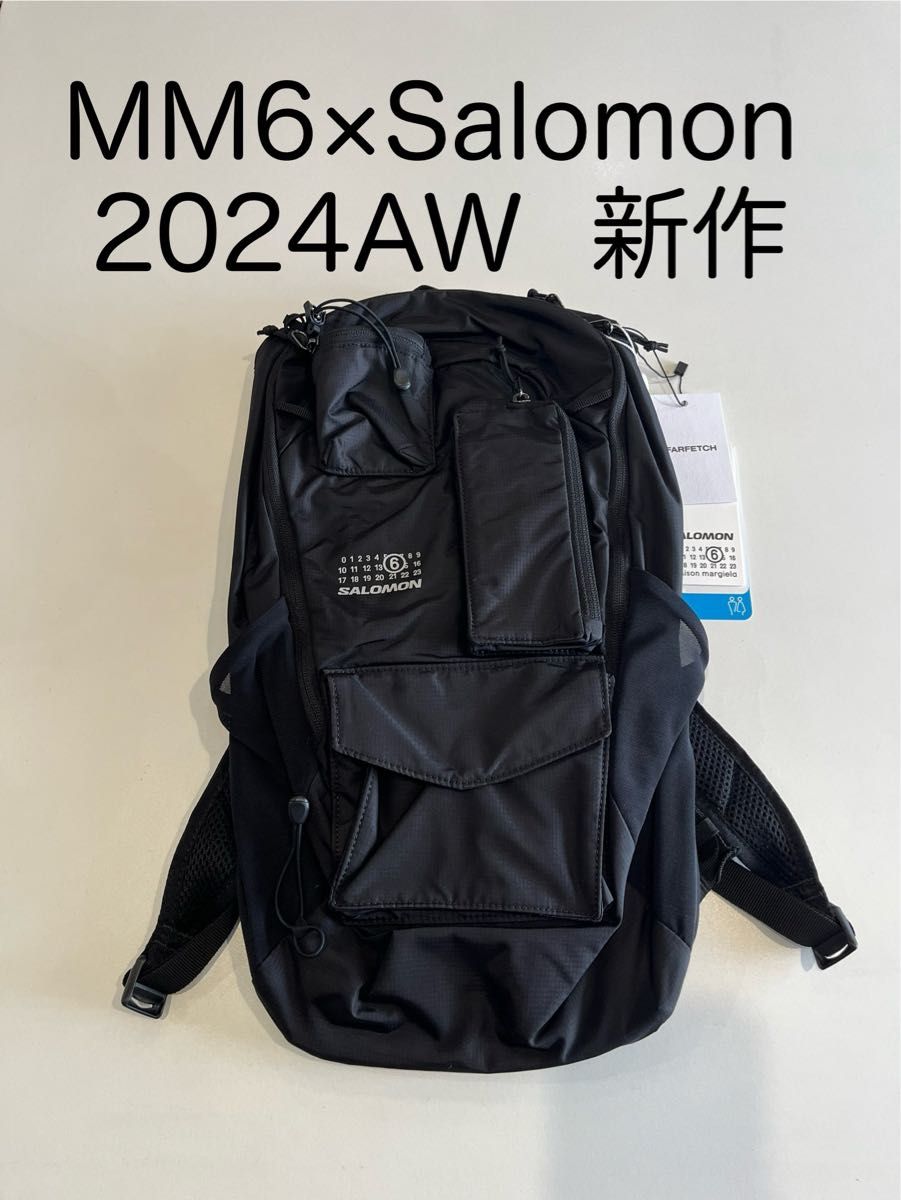 24AW新作 mm6×Salomonサロモン バックパック リュック 黒 新品 24AW新作 mm6×Salomonサロモン バックパック リュック 黒 新品