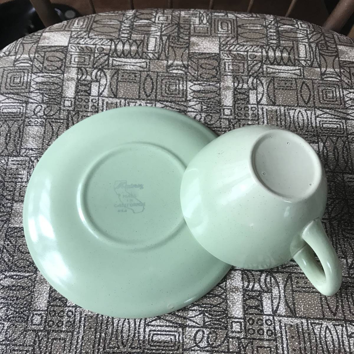 貴重！50’sアメリカアンティーク　ミッドセンチュリーC&S Antiqueカリフォルニア食器/西海岸60’s70’sロサンゼルスfirekingニューヨーク_画像3