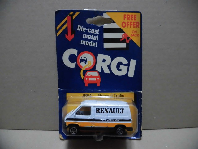1984年 CORGI コーギー ルノー RENAULT デリバリーバン VAN トランスポーター パーツ＆サービスカー トミカサイズミニカー 改造カスタムにの画像1