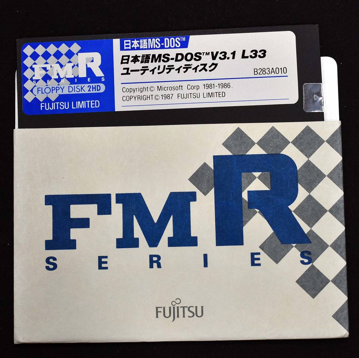 [送料無料] 富士通 FM-R用 日本語MS-DOS V3.1 L33 ユーティリティディスク B283A010 (管:FM01 x2s
