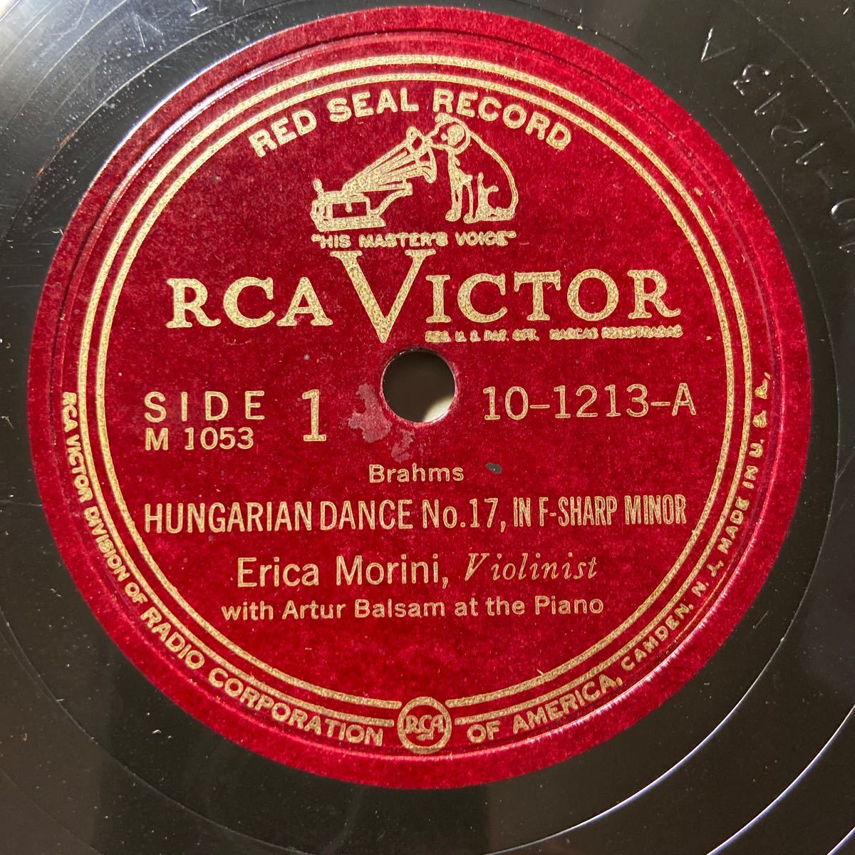 激レア!(米RCA Victor盤)E.モリーニ ブラームス ハンガリアンダンス3SP 10_画像3