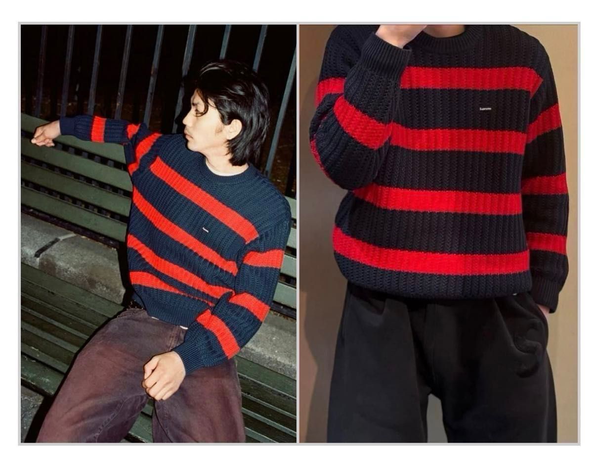 Supreme Loose Gauge Stripe Small Box Sweater Supreme Loose Gauge Stripe Small Box Sweater