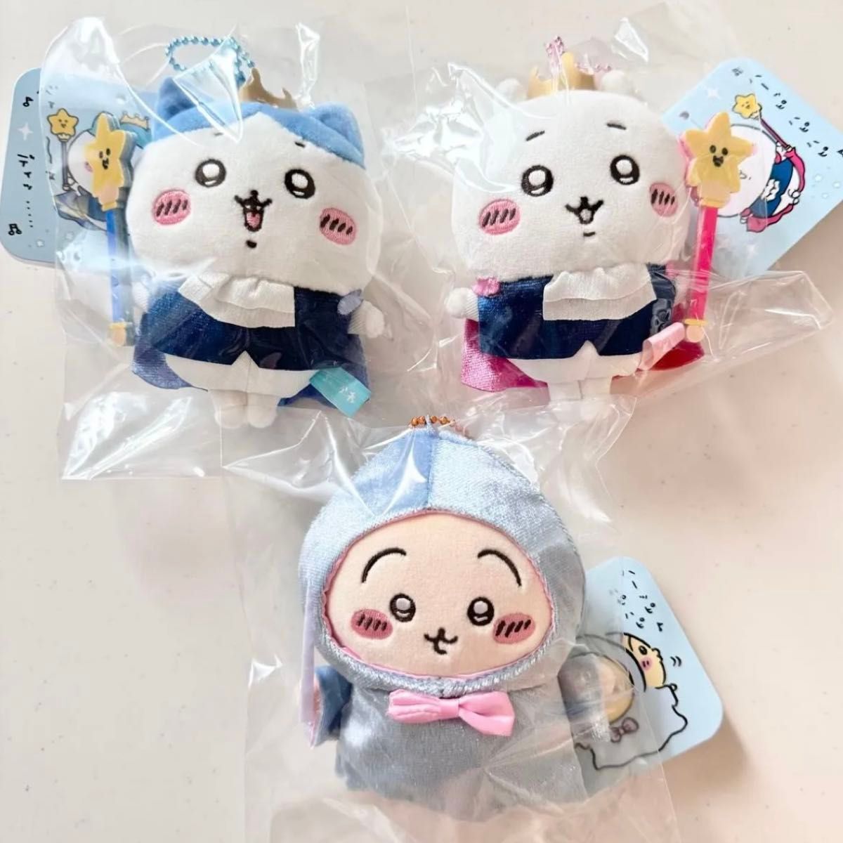 【3体セット】ちいかわ バ~スディッ マスコット(ハチワレ、うさぎ、ちいかわ) ちいかわ バースデー マスコット 3つセット ハチワレ うさぎ バ