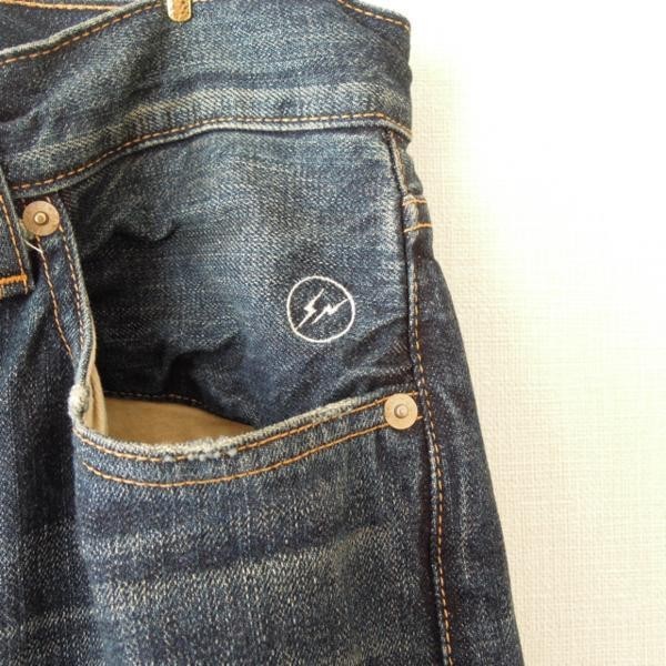 levi's fenom × UE デニム 505 disco クラッシュ加工 L(m-054)_画像3