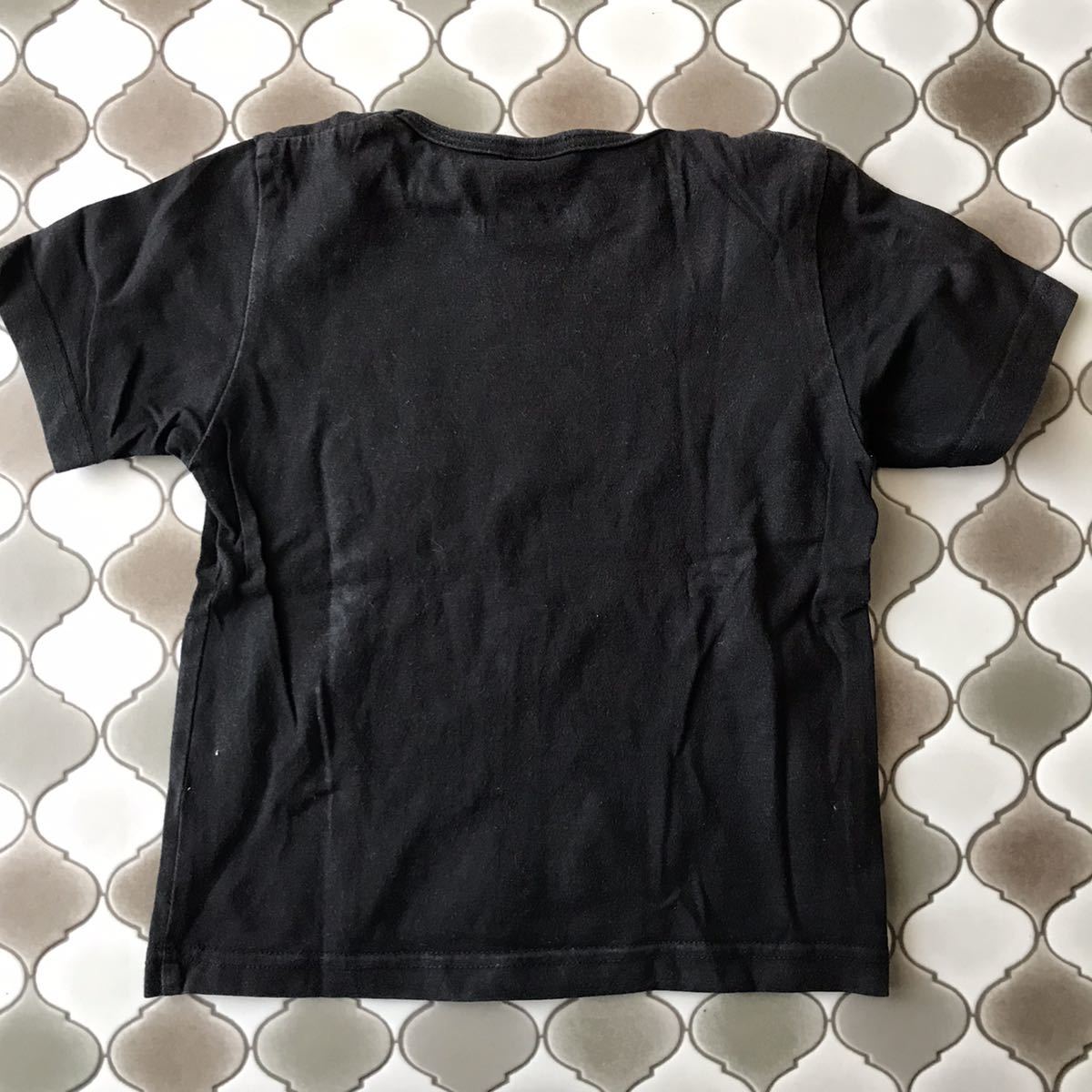 コムサイズム 黒　Tシャツ　半袖　100A