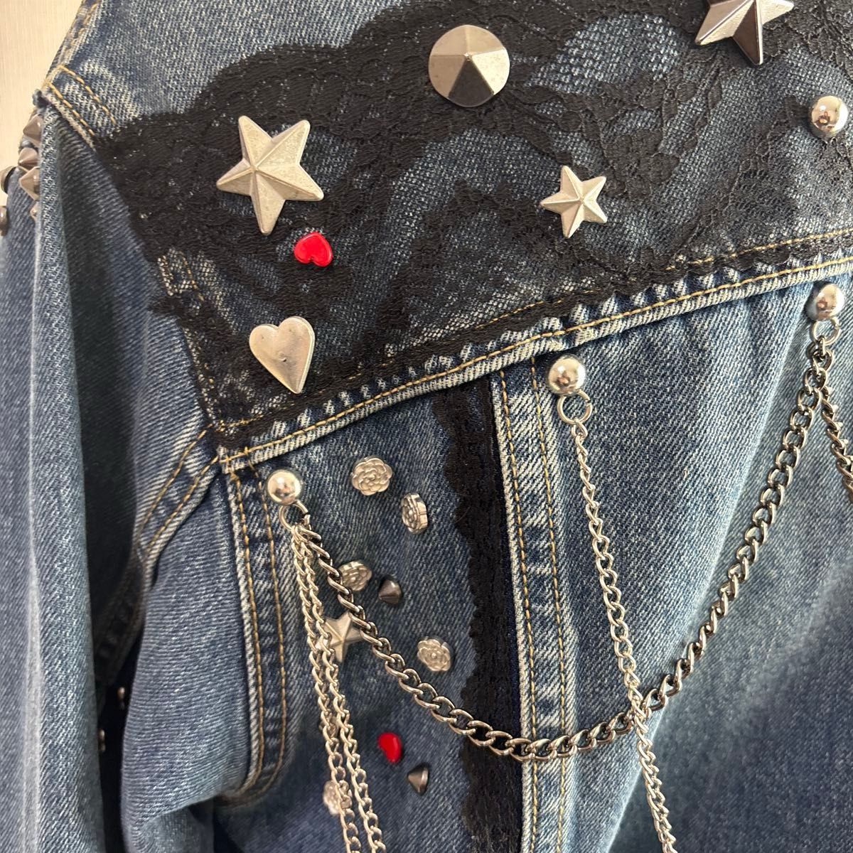 ZARA ザラ デニムジャケット オーバーサイズ ジージャン スター ZARA ザラ デニムジャケット オーバーサイズ ジージャン スター