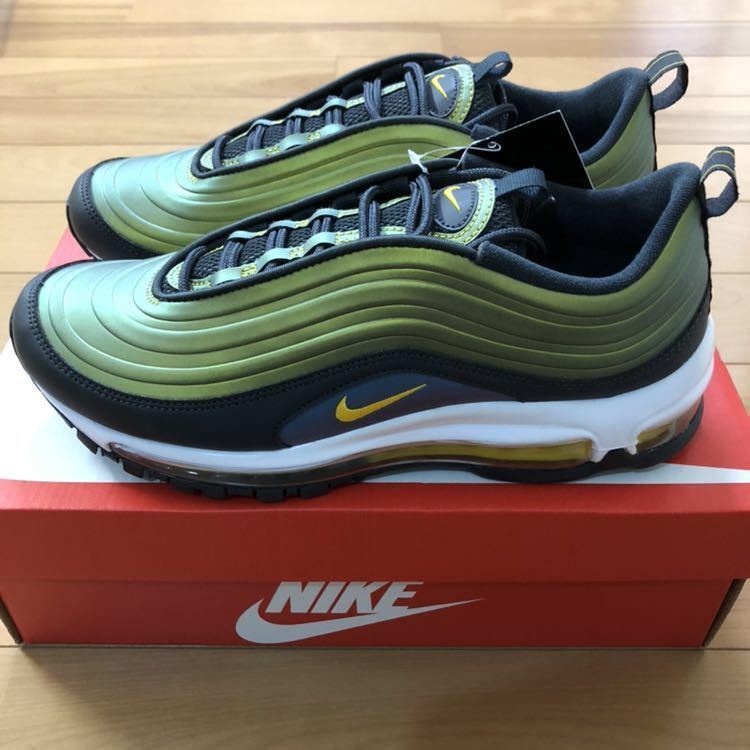 NIKE AIR MAX 97 LX ナイキ エアマックス97 スニーカー アンスラサイト アマリロ 黒 黄色 虹色 US8 26cm 国内正規品 新品未使用 限定 レア_画像1