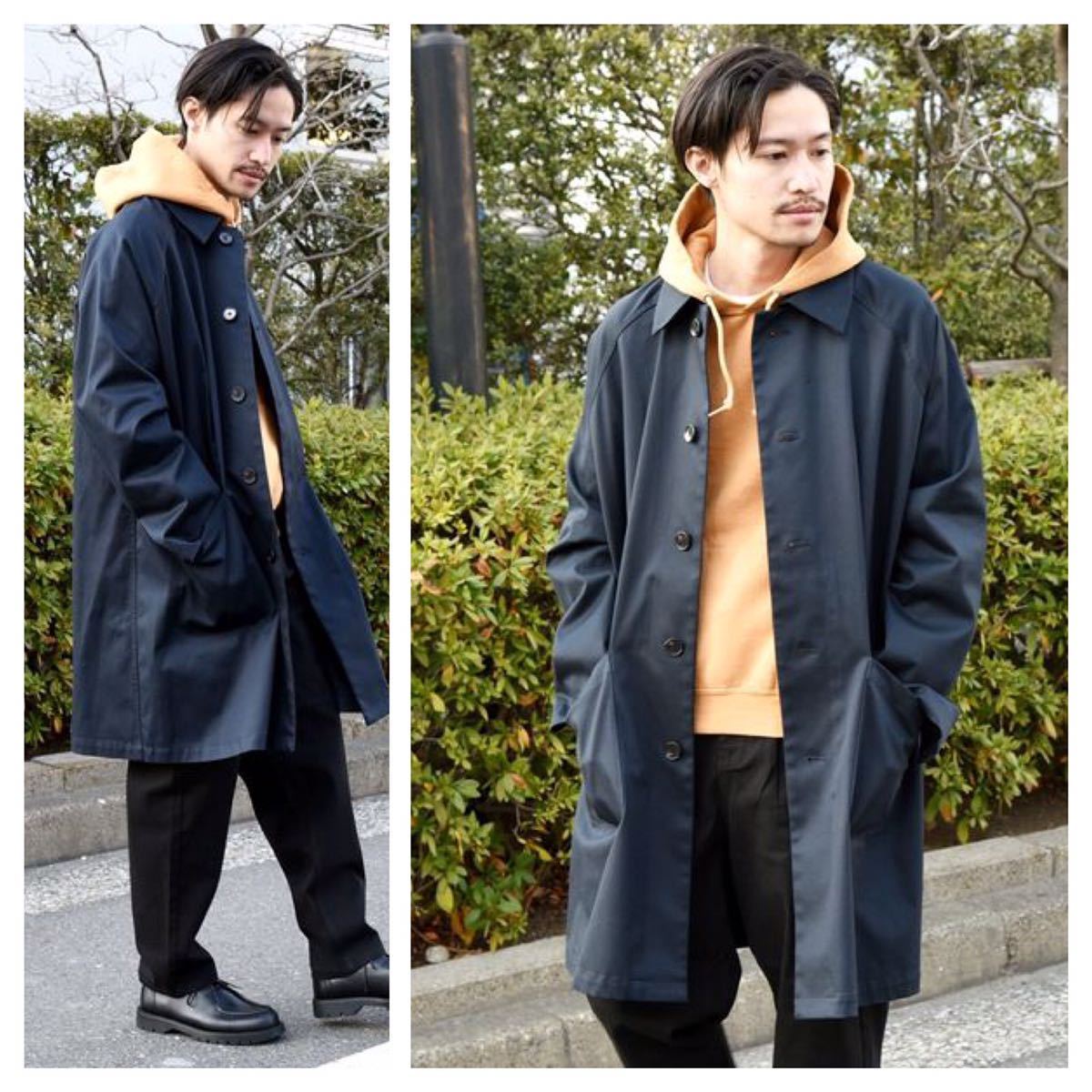 新品 SHIPS HEAVENLY COTTON DUSTER COAT ダスターコート ステンカラーコート 定価20350円 S 上質コットン