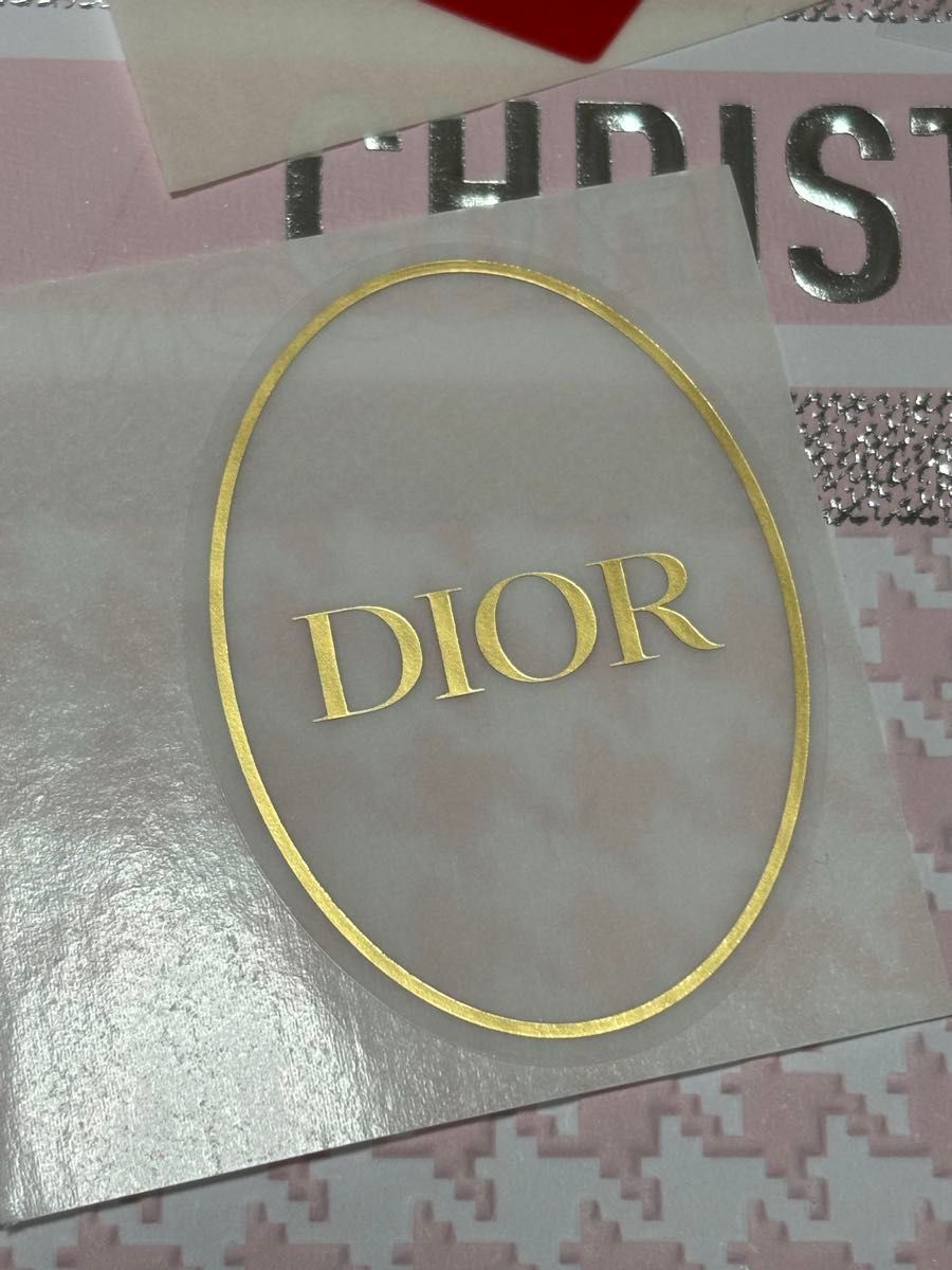 激レア DIOR 公式ラッピング ステッカー シール 4枚|Yahoo 激レア DIOR 公式ラッピング ステッカー シール 4枚|Yahoo