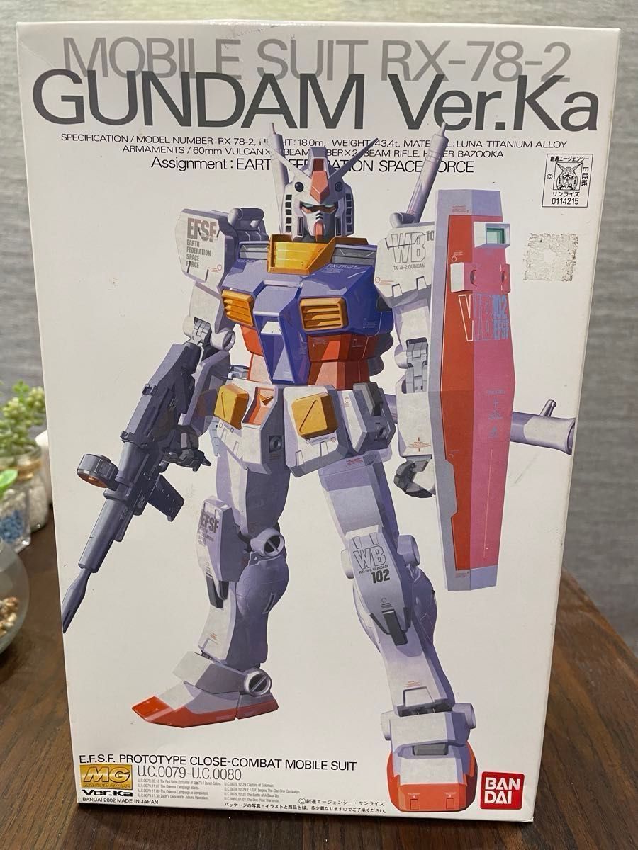 RX-78-2 ガンダムVer Ka （1/100スケール MG 機動戦士ガンダム