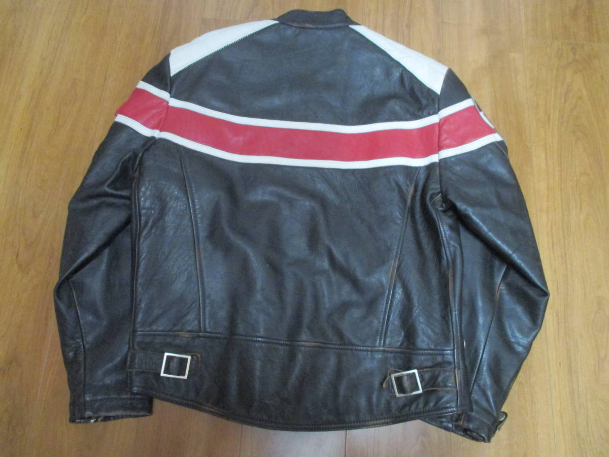 DOG FIGHT dog faitoRICHFIELD used processing cow leather leather tedo rider's jacket size 5